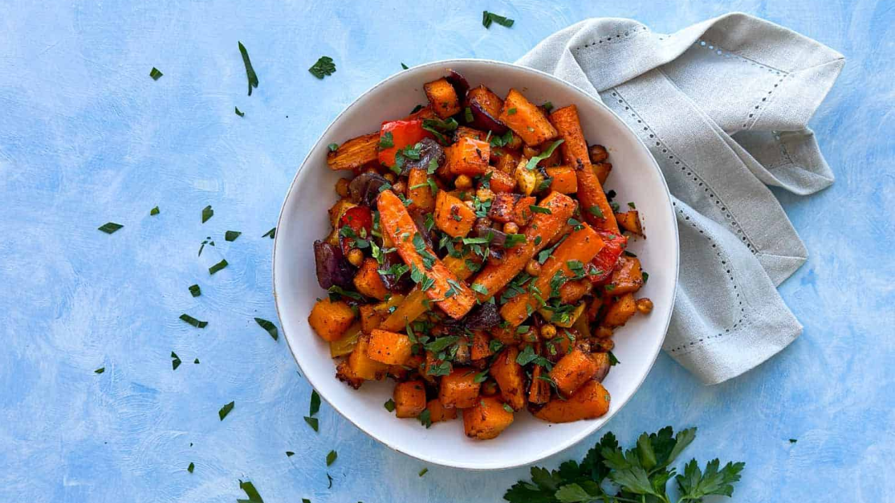 8. Harissa Roasted Vegetables
