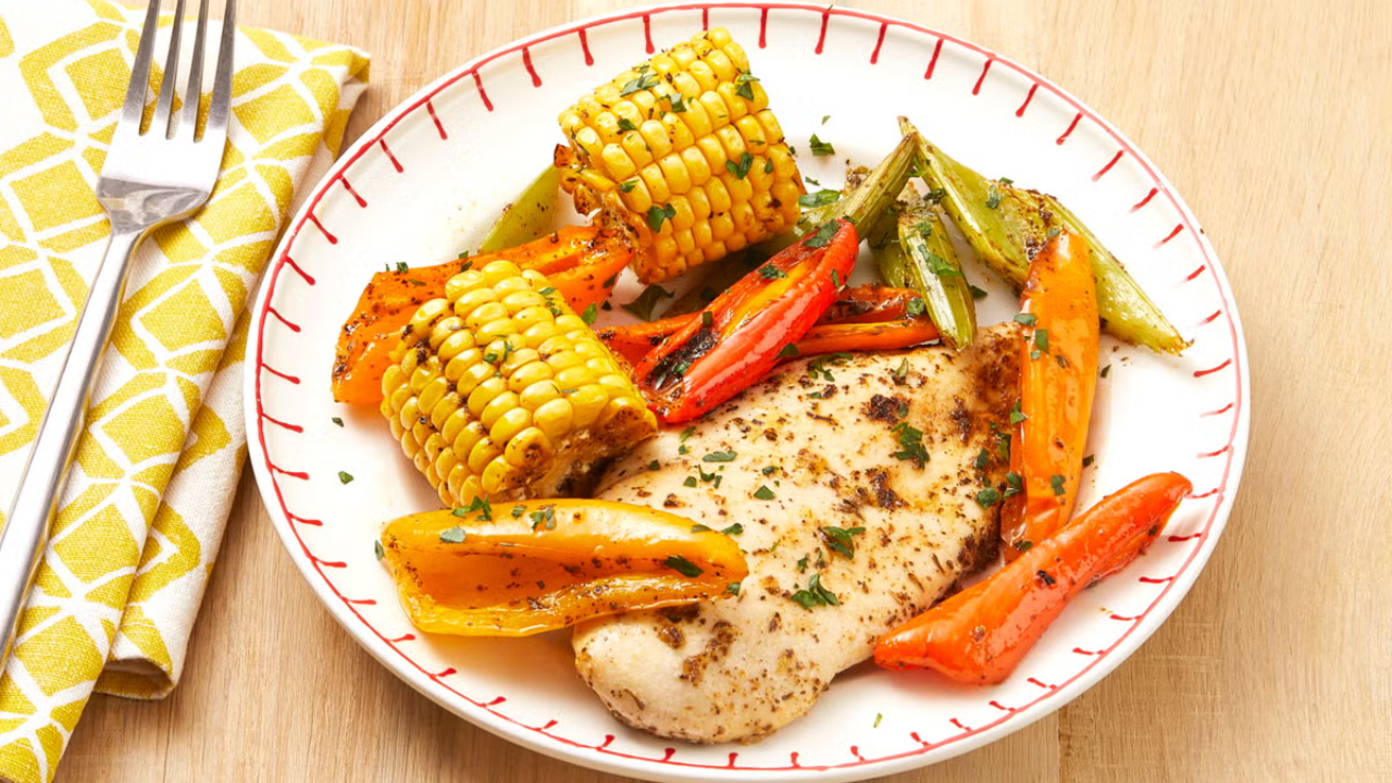 8. Cajun Chicken and Corn