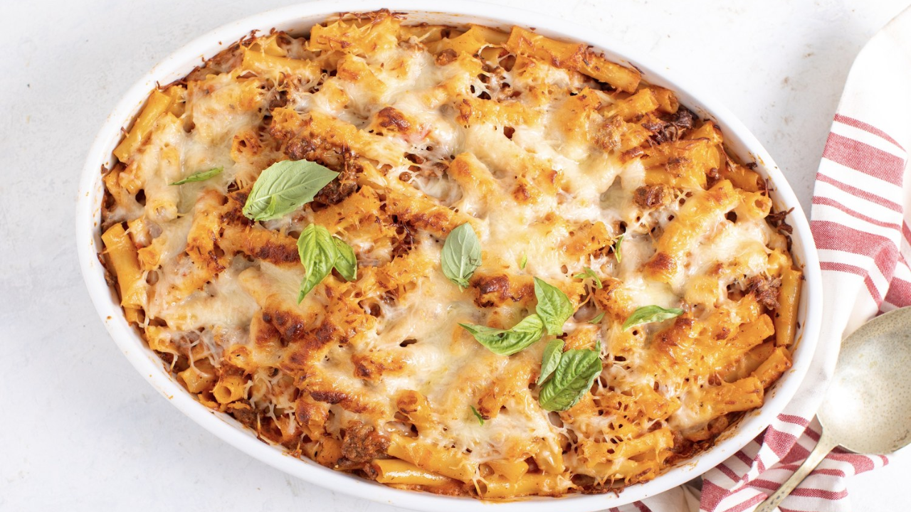 10. Creamy Baked Ziti