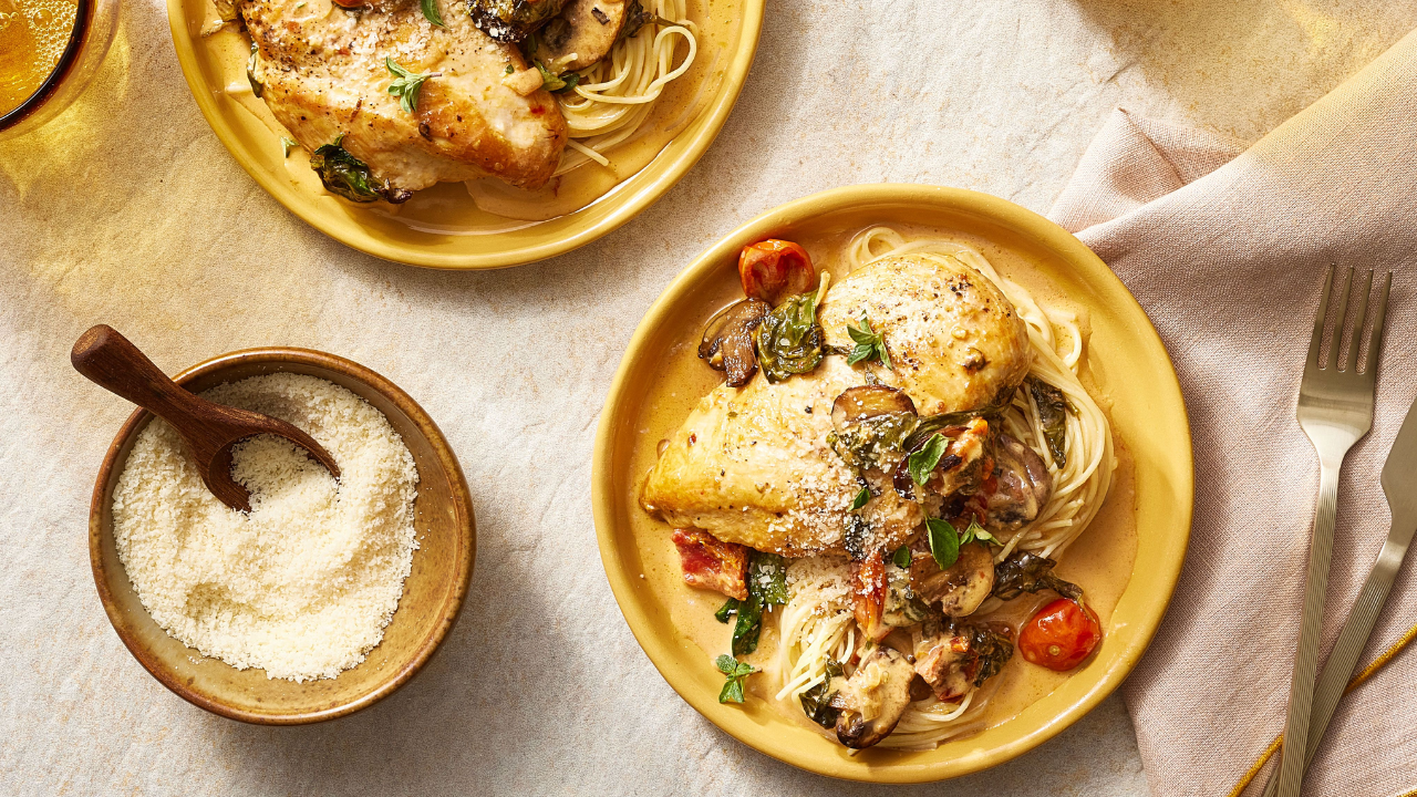 1. Creamy Tuscan Chicken