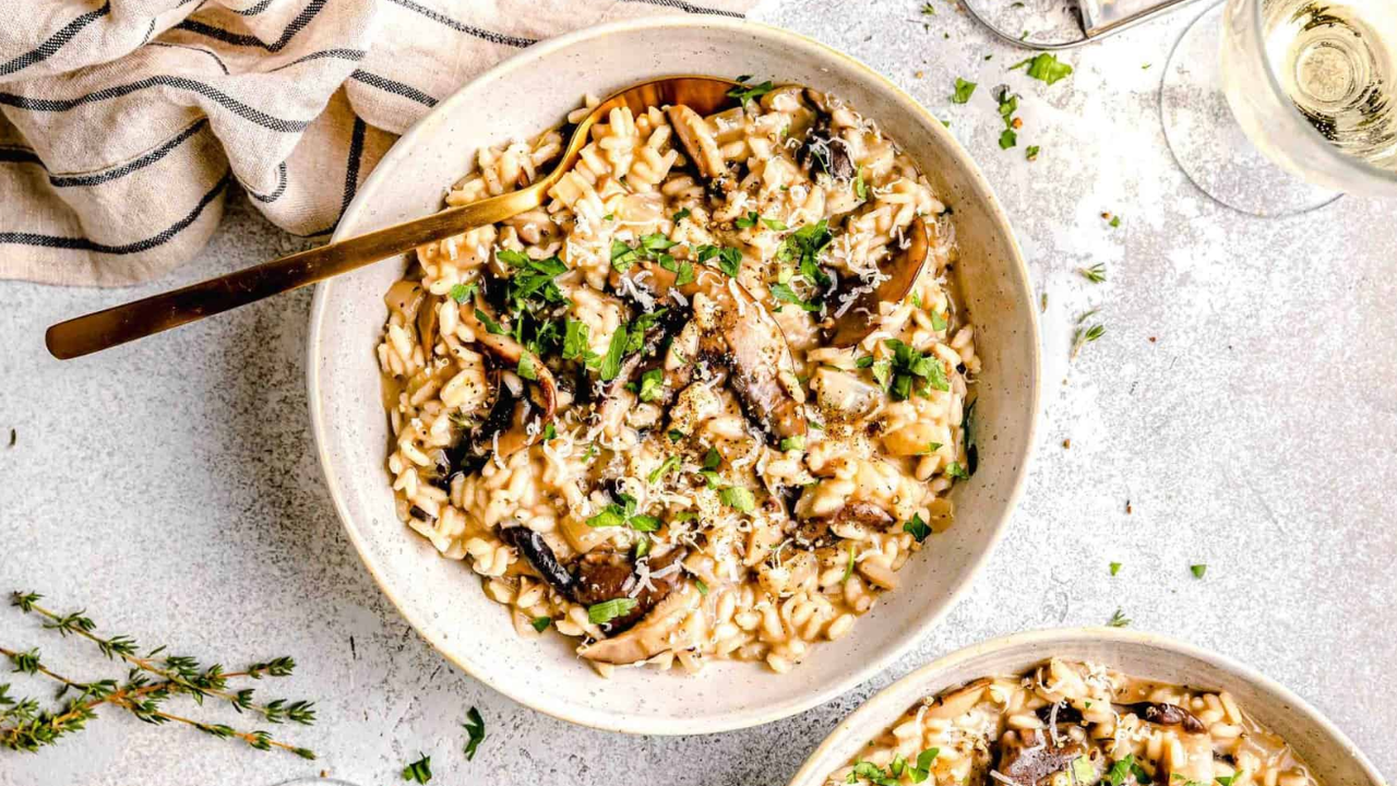 7. Creamy Mushroom Risotto