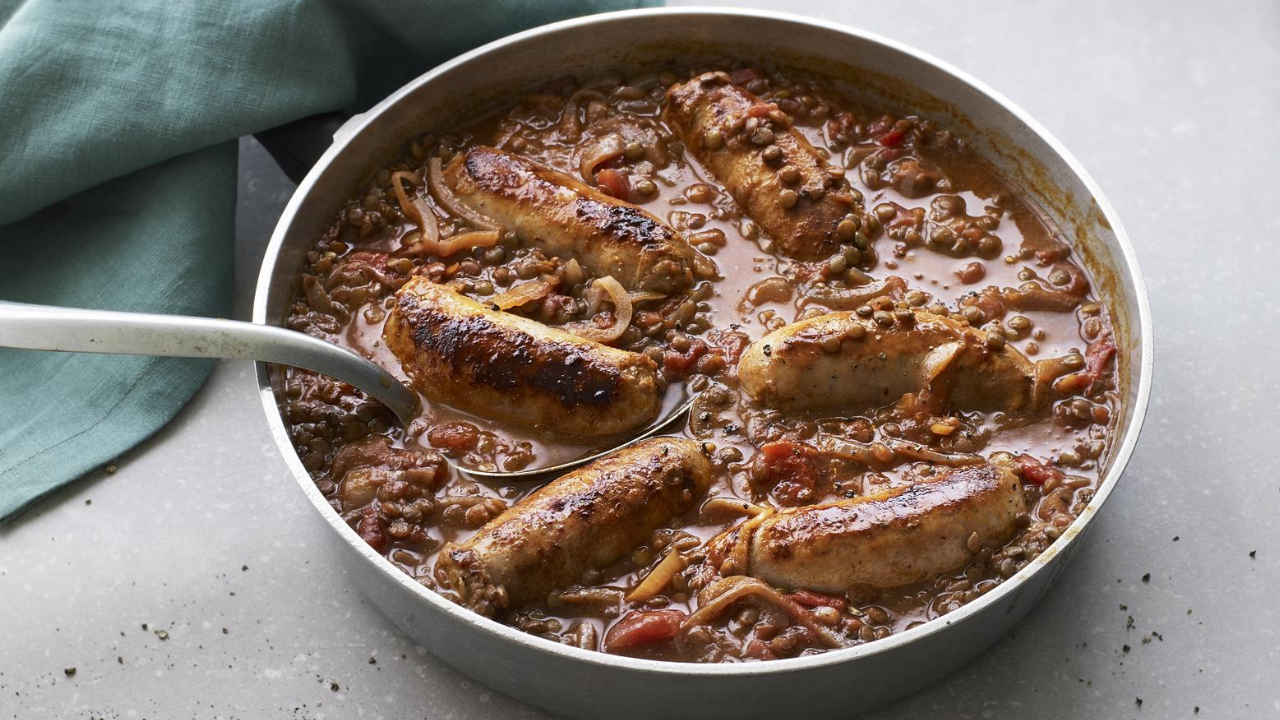 6. Lentil & Sausage Stew