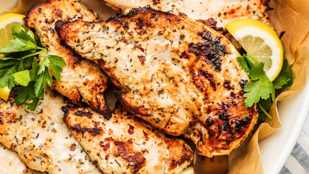 10. Air Fryer Greek Yogurt Marinated Chicken