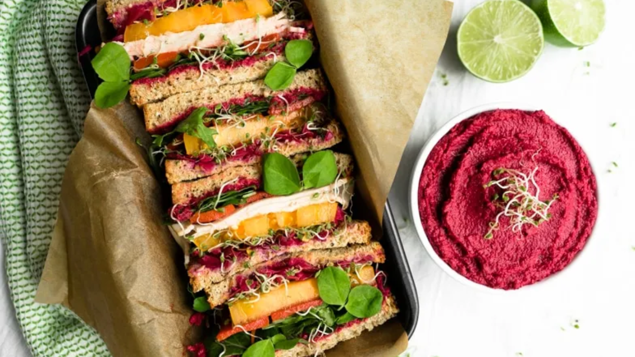 3. Turkey & Hummus Power Sandwich