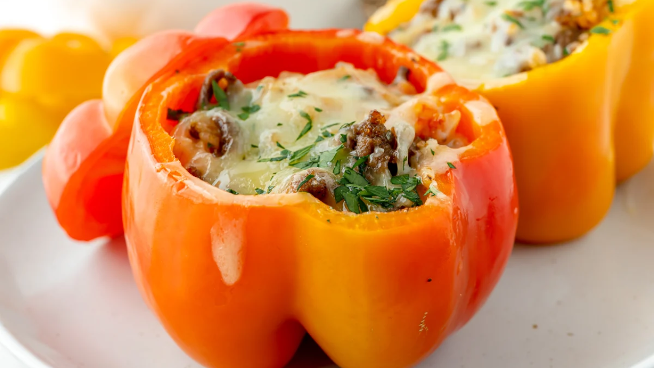 10. Stuffed Bell Peppers with Lean Beef