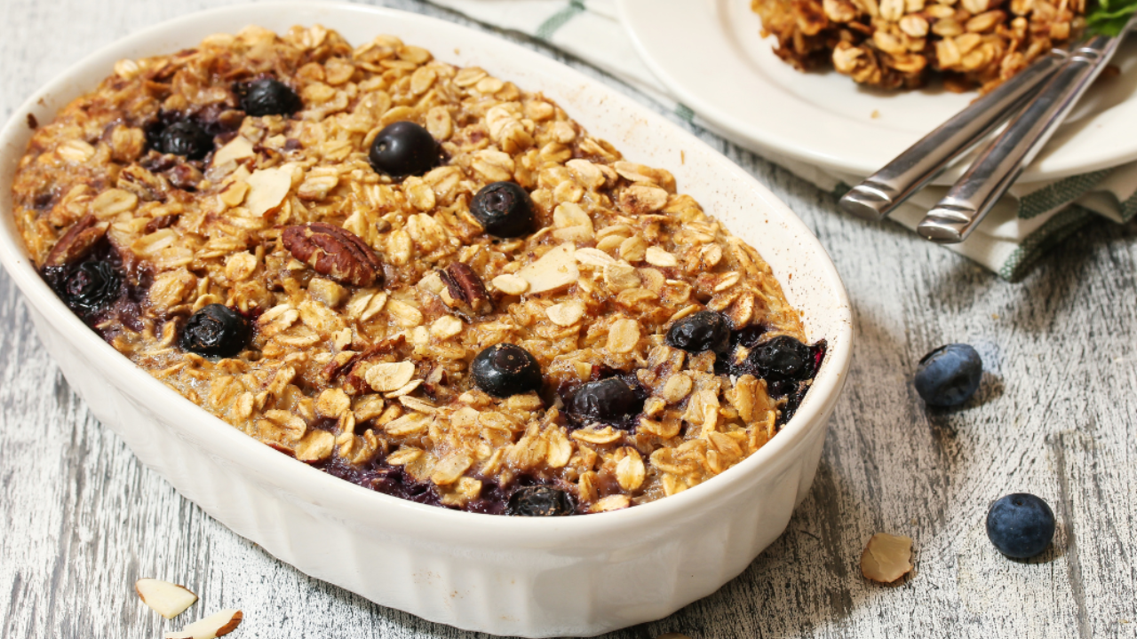 8. Baked Protein Oatmeal