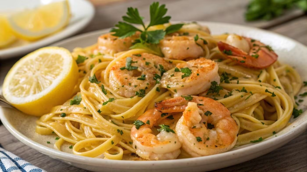 4. Lemon Butter Shrimp Pasta