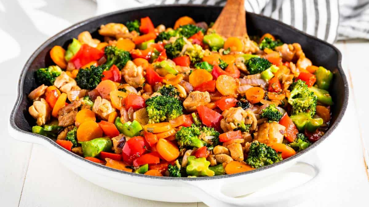 3. Honey Garlic Chicken Stir-Fry