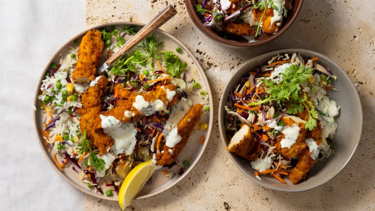 6. Crispy Chicken Rice Bowl