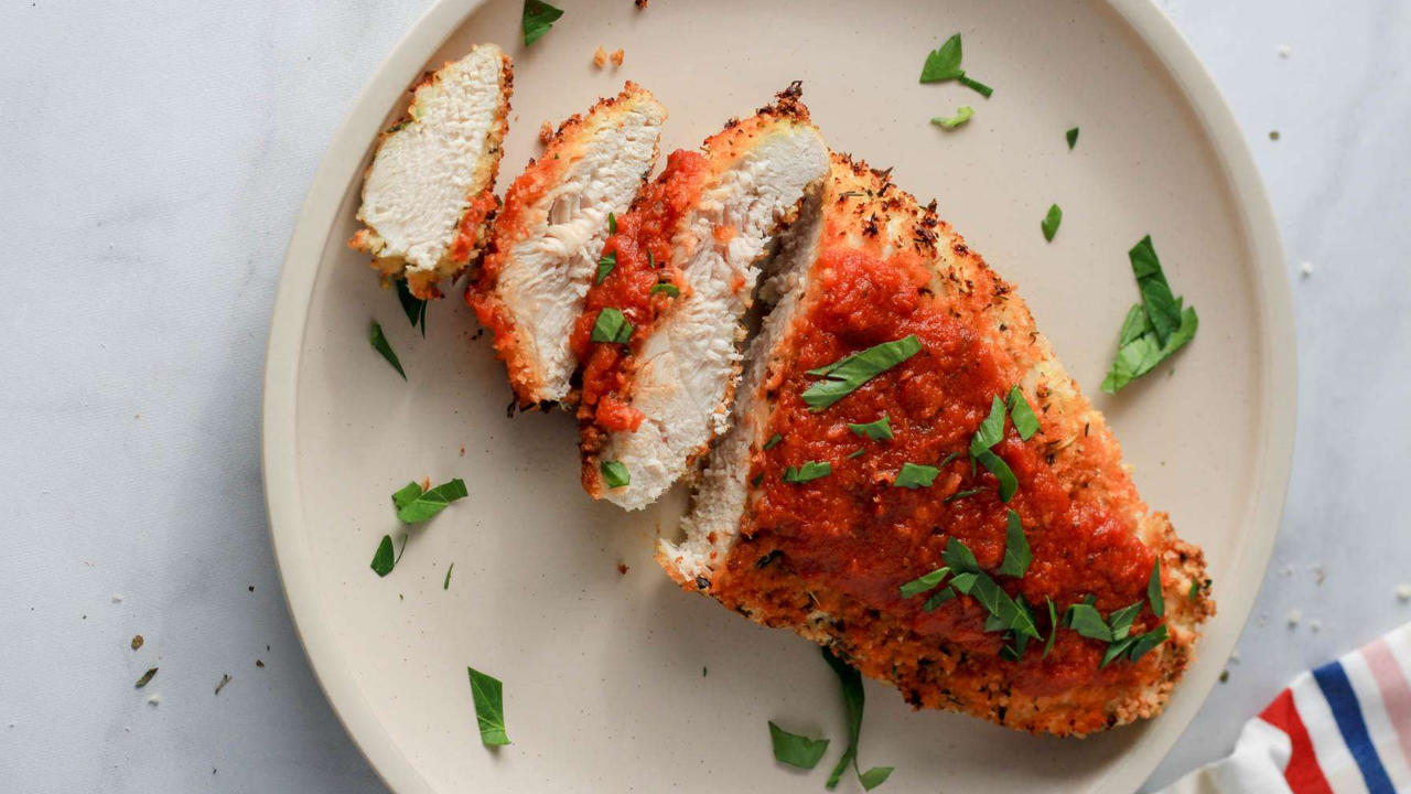 6. Air-Fryer Chicken Parmesan
