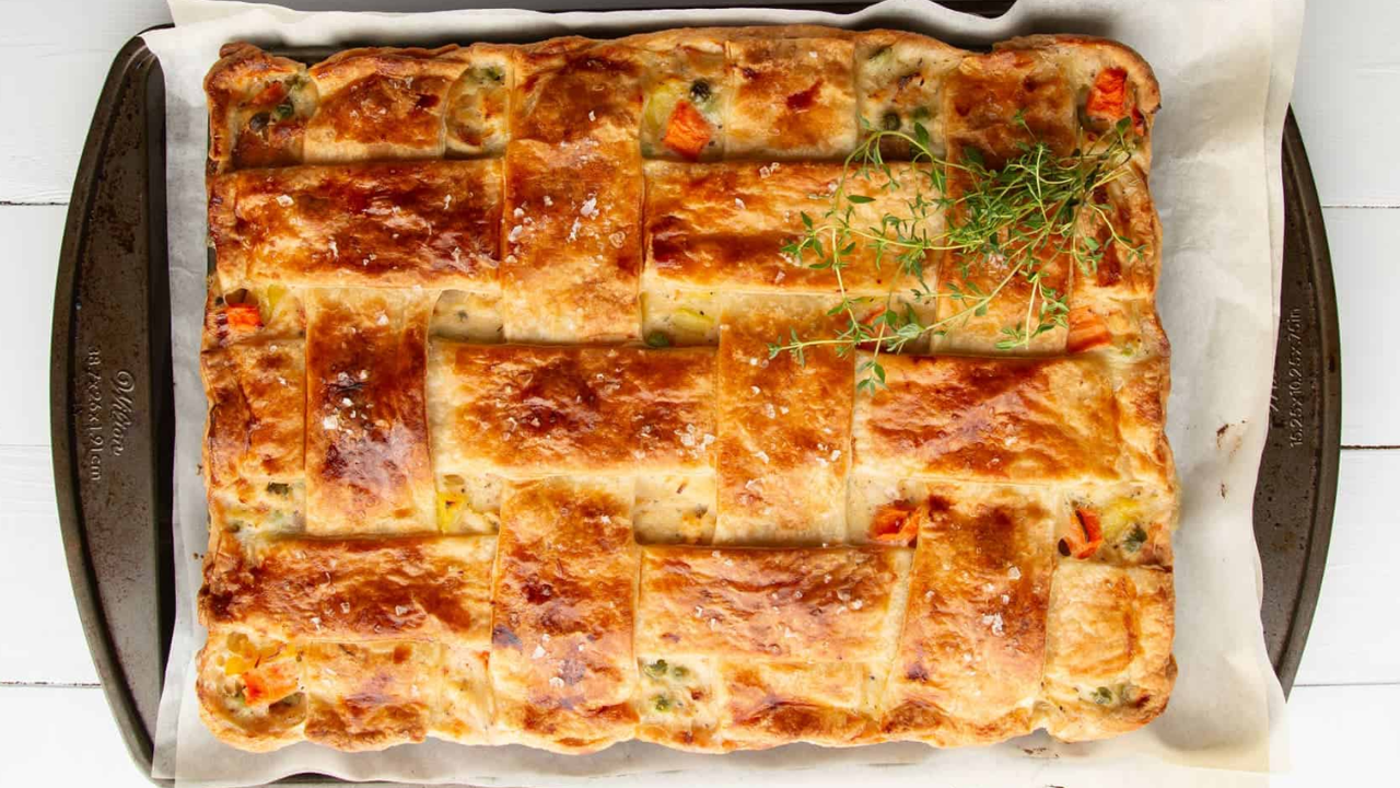 10. Sheet-Pan Chicken Pot Pie
