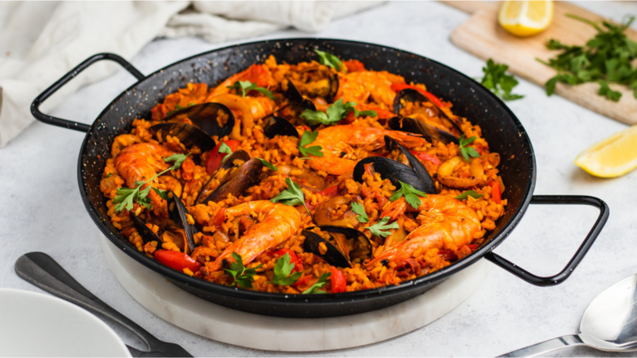 6. Seafood Paella