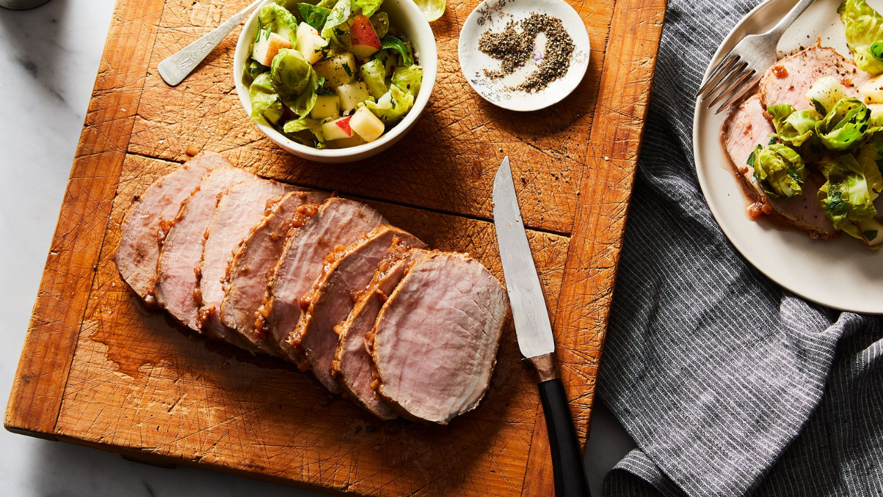 8. Pork Tenderloin with Apple Cider Sauce