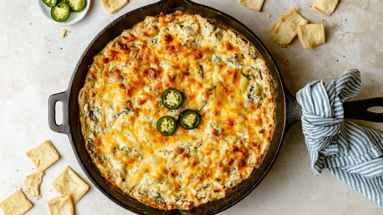11. Spinach Queso with Crispy Jalapeños