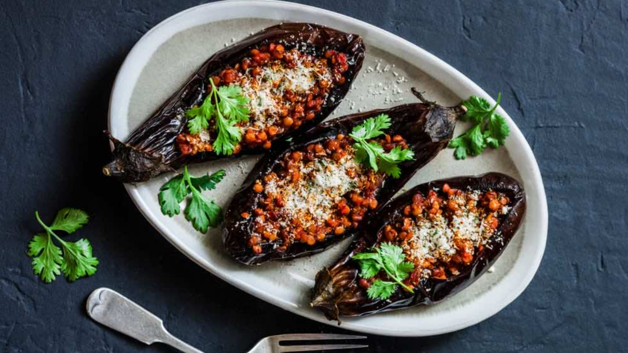 2. Easy Moroccan Stuffed Eggplant (Beef or Lamb)