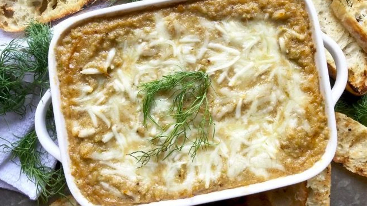 6. Warm Caramelized Fennel and Leek Cheese Dip