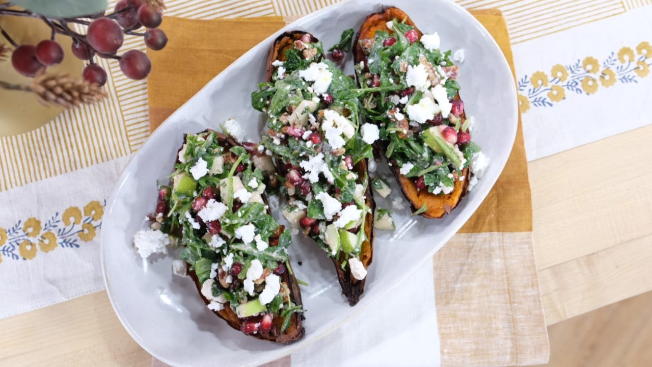 4. Ricotta and Spinach Stuffed Sweet Potatoes