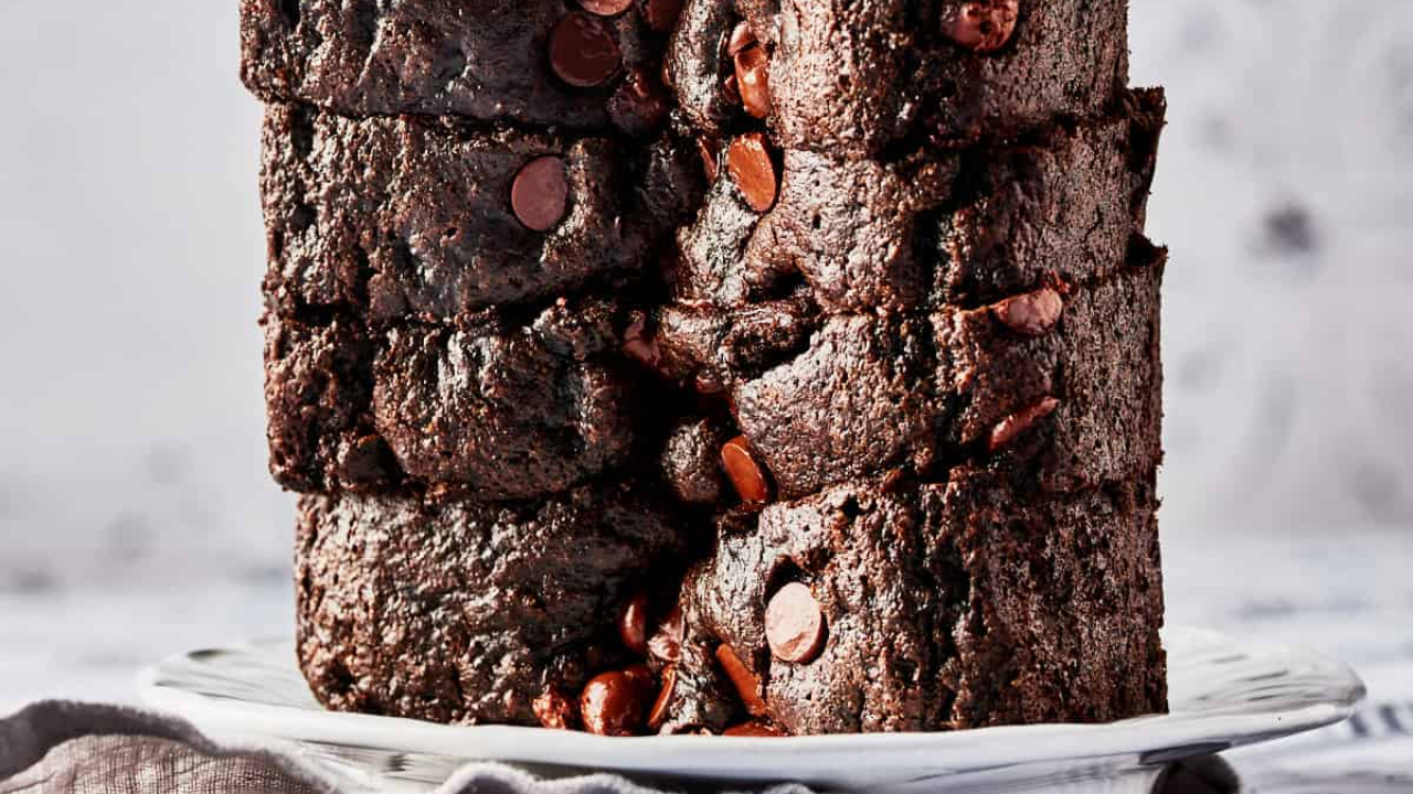 9. Chocolate Tahini Banana Bread