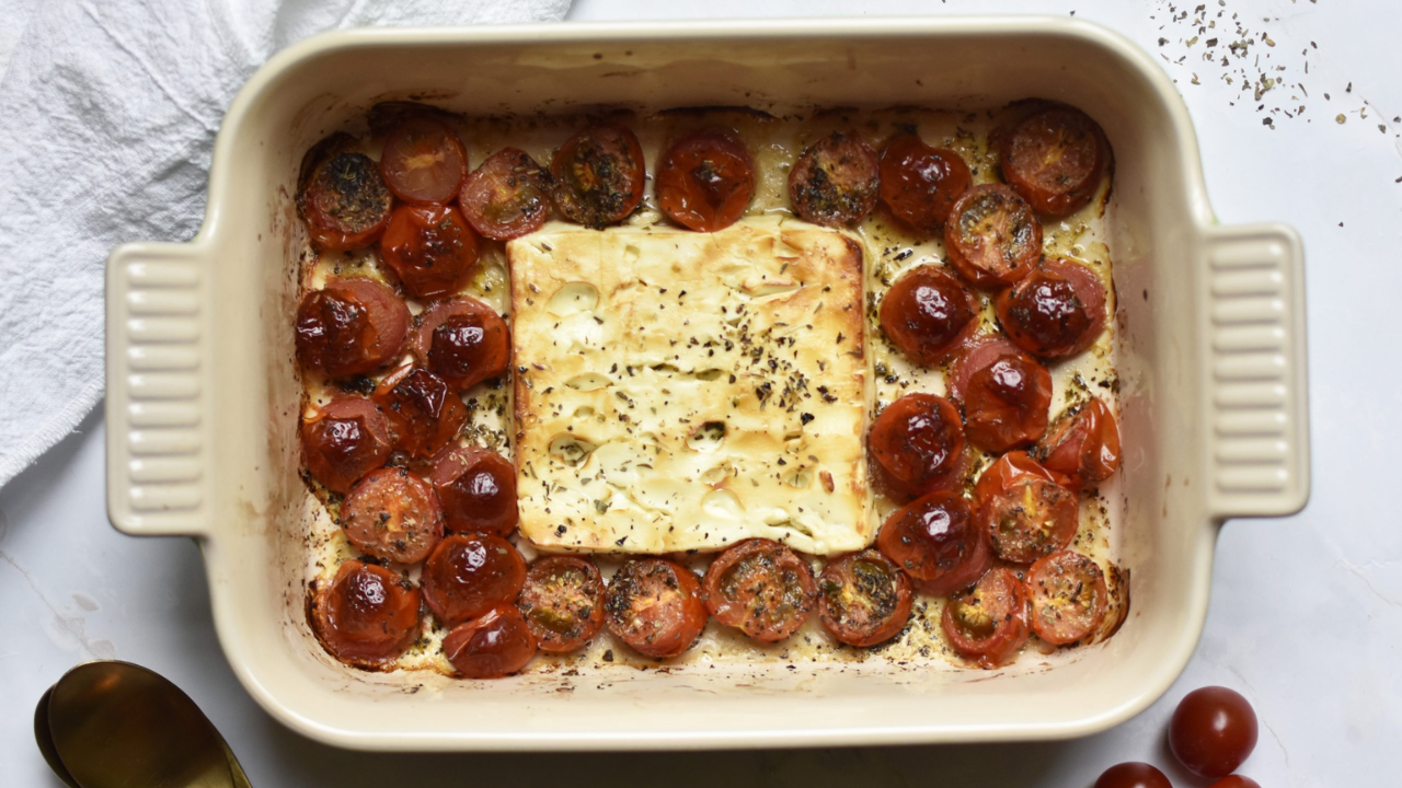 8. Baked Feta and Cherry Tomato Orzo