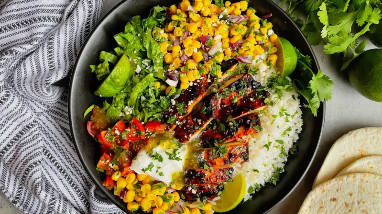 8. Honey Lime Chili Chicken Bowls