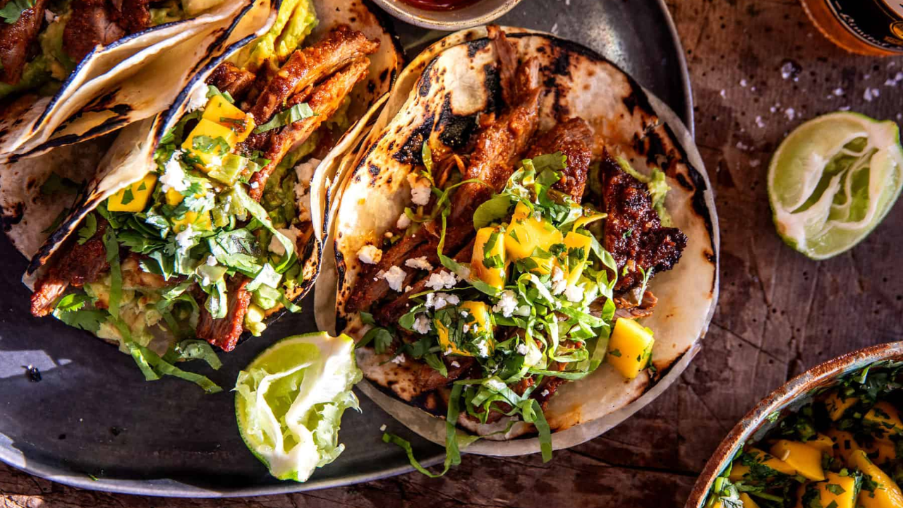 3. Sheet Pan Steak and Chipotle Corn Tacos