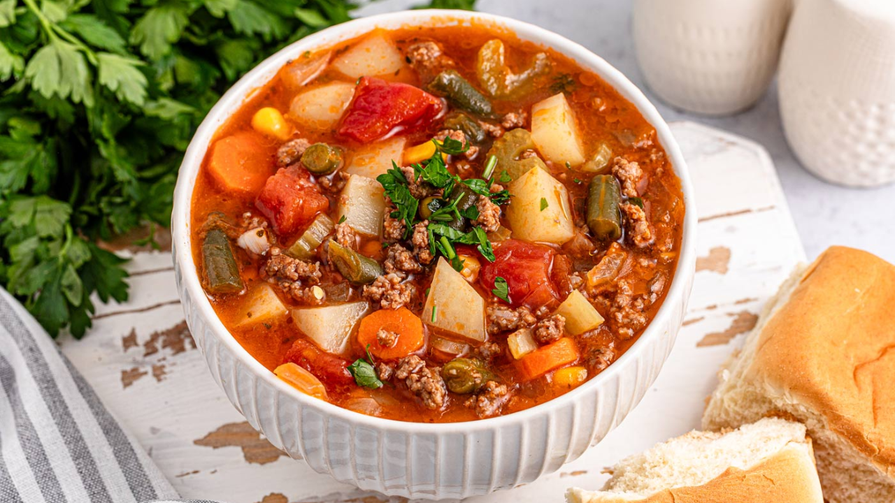 11. Hamburger Vegetable Soup