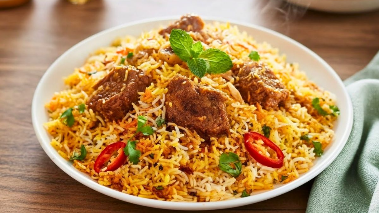 3. Beef Biryani With Cumin Raita