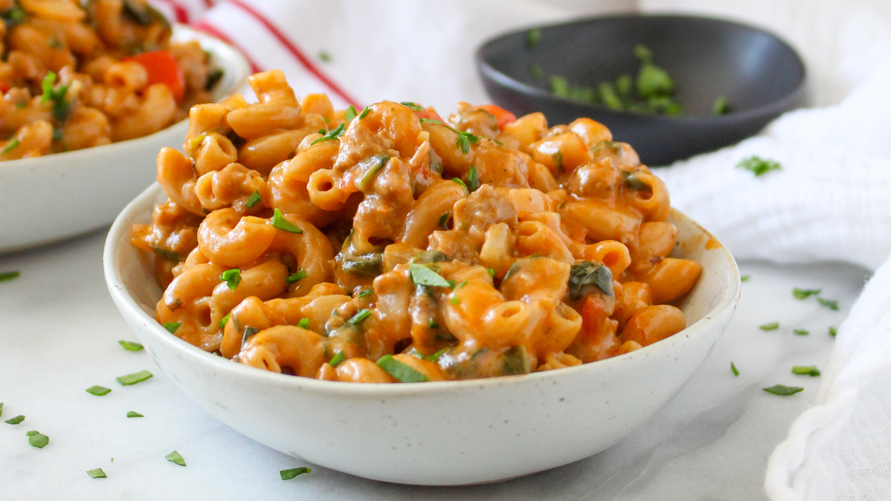 12. Cheesy Beef and Macaroni