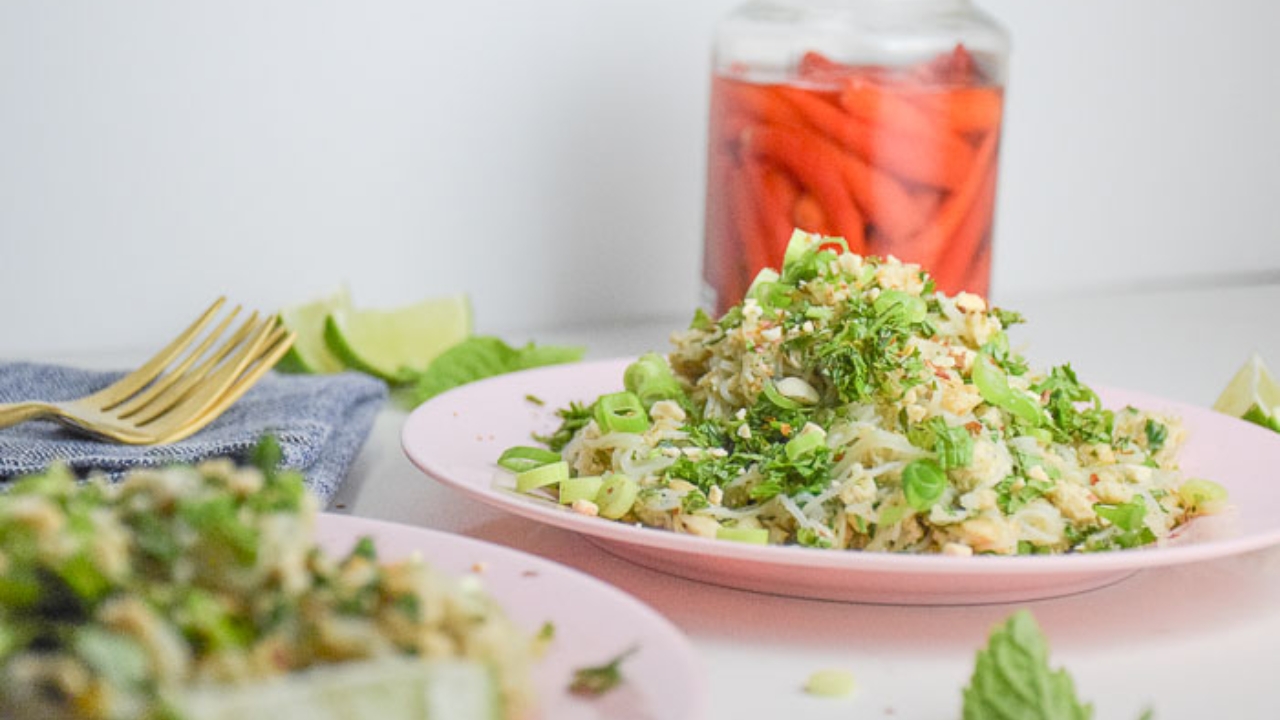 1. Laab Noodle Salad