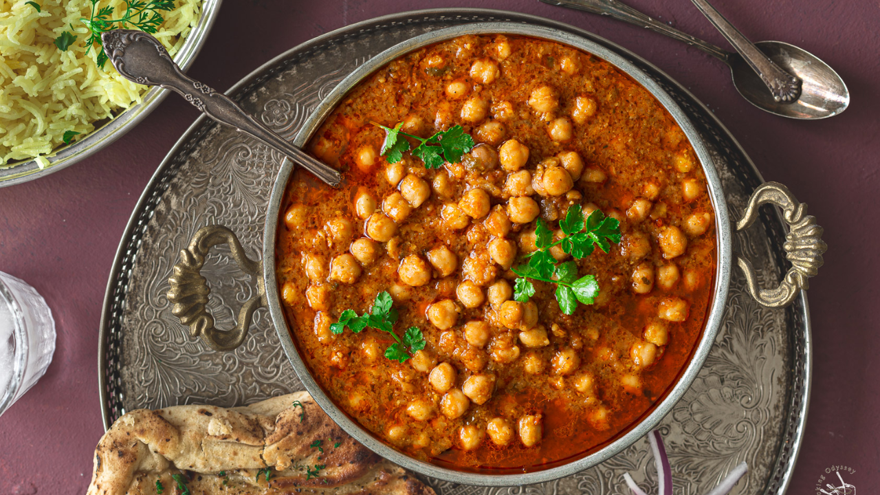 1. Authentic Chana Masala (Chickpea Curry)