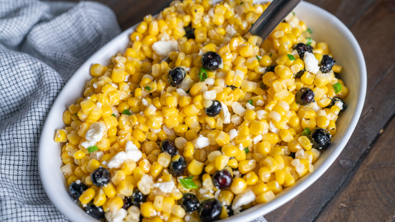 7. Blueberry, Corn and Feta Salad