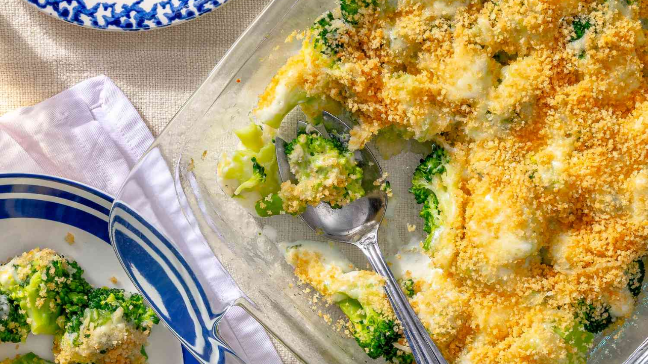 5. Corn and Broccoli in Cheese Sauce