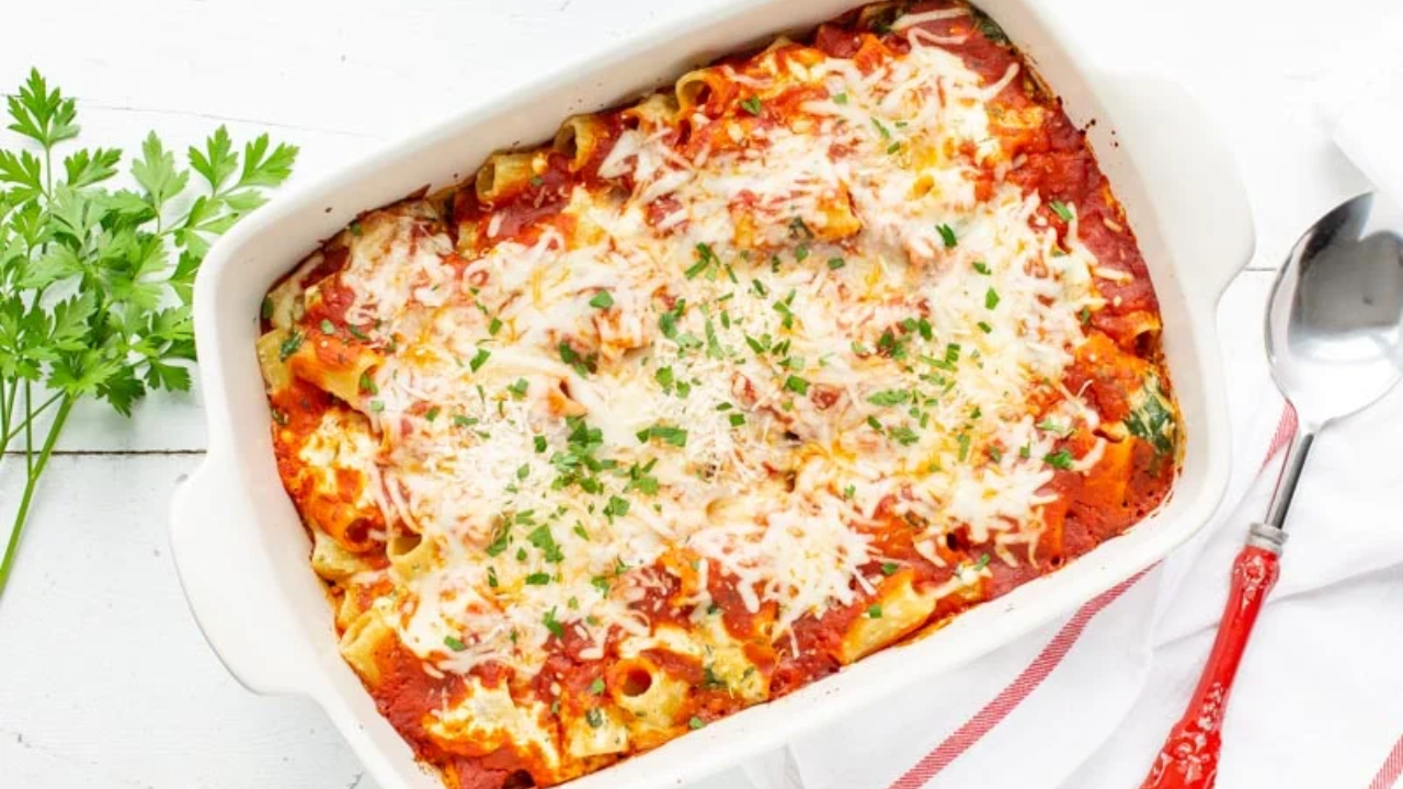 9. Spinach and Ricotta Pasta Bake