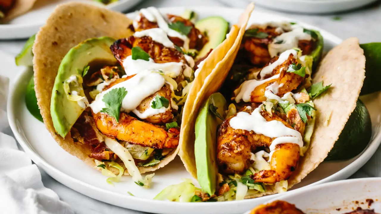 6. Spinach, Shrimp and Ricotta Tacos