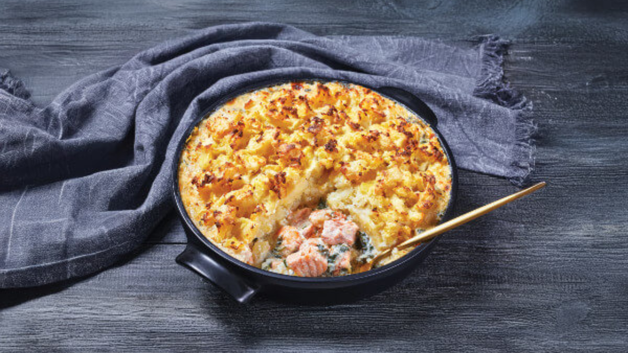 10. Creamy Baked Fish on Potato Gratin