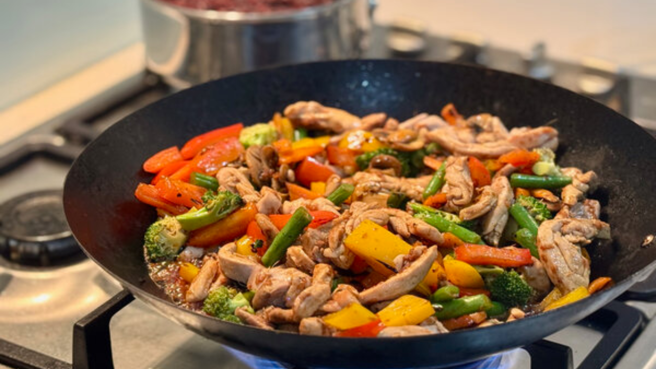 1. Rainbow Chicken Stir Fry