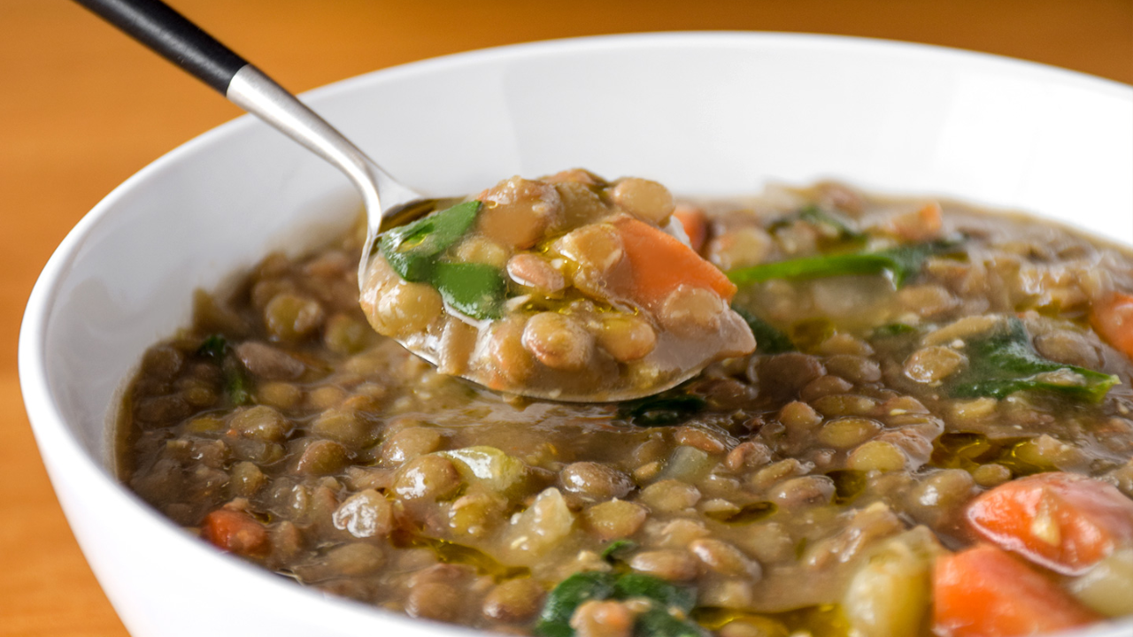 2. Creamy Lentil and Spinach Stew