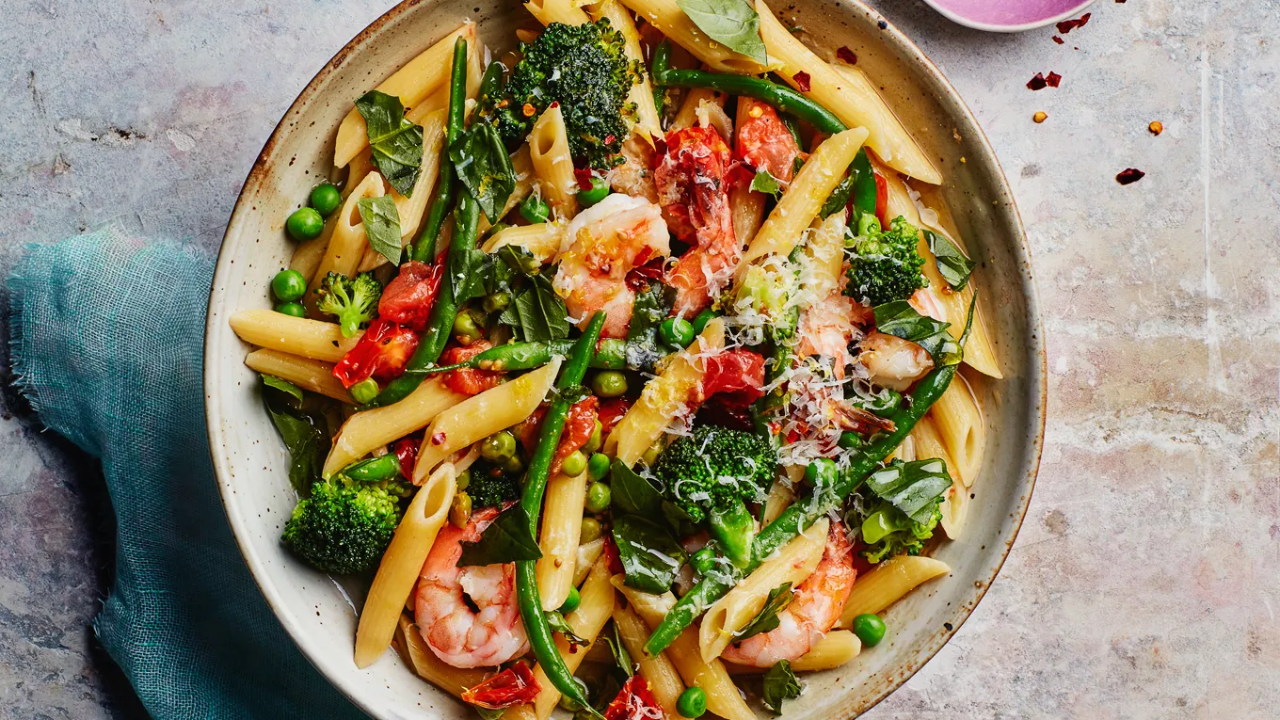 4. One-Pot Garlic Shrimp Pasta