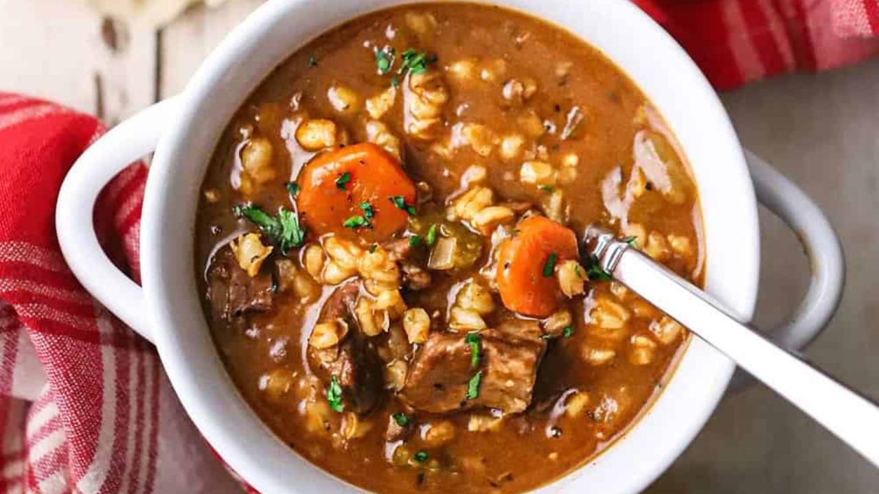 6. Beef and Barley Comfort Bowl