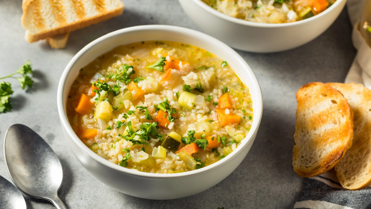 17. Hearty Chicken, Vegetable & Pearl Barley Soup