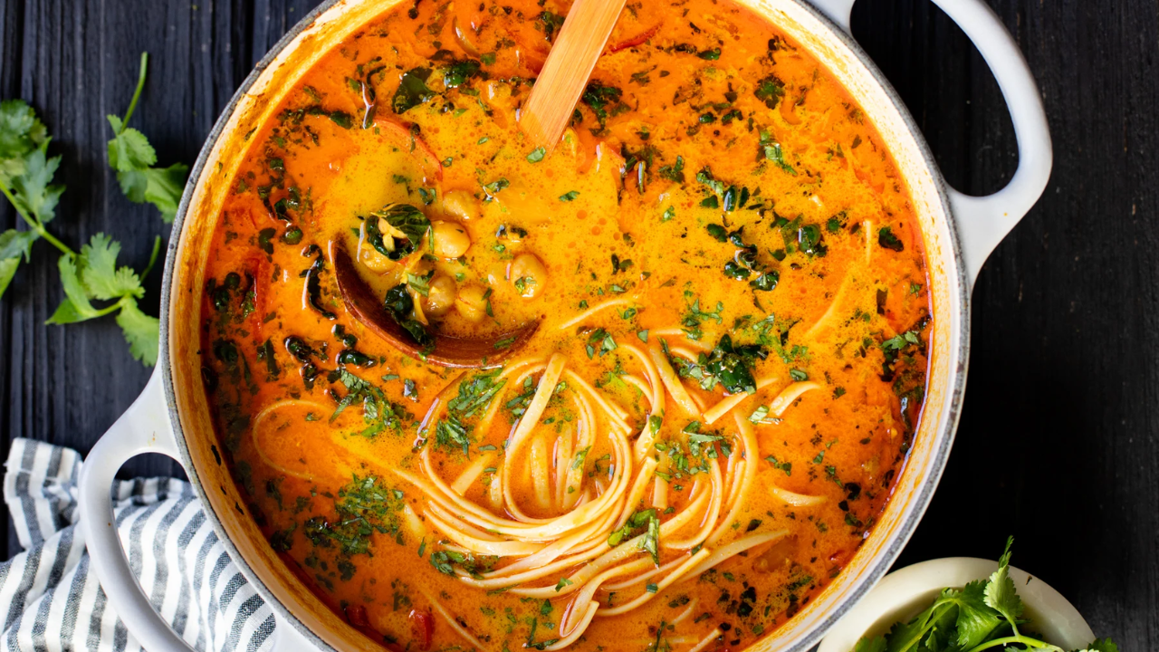 12. Thai-Inspired Chickpea Coconut Curry Soup