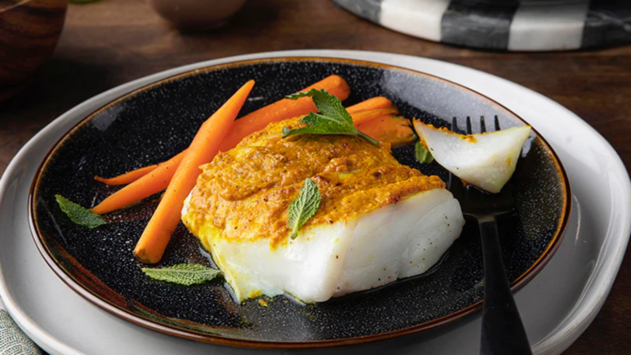 15. Turmeric-Spiced Oven-Baked Cod with Fresh Herbs