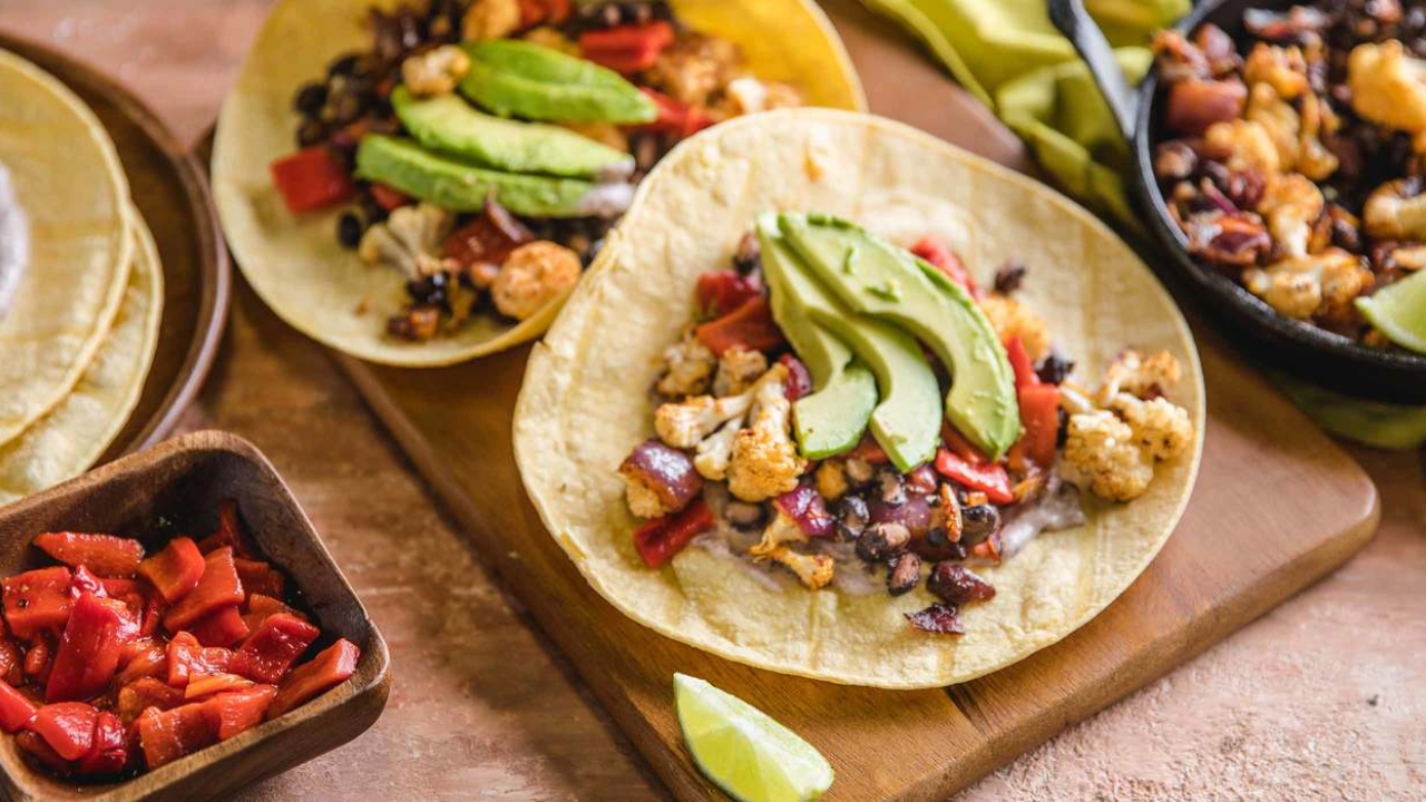 3. Smoky Roasted Cauliflower Fajita Wraps