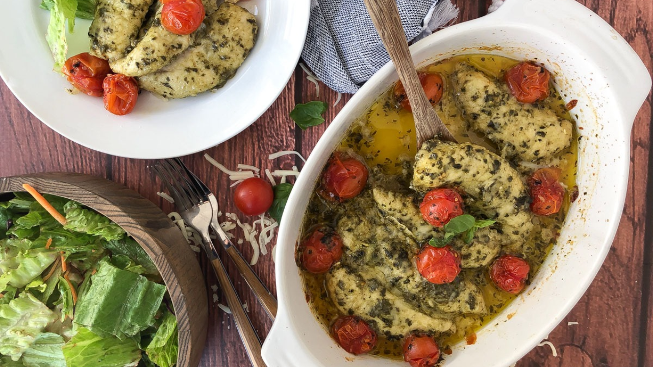 5. Herbed Pesto Chicken & Veggies