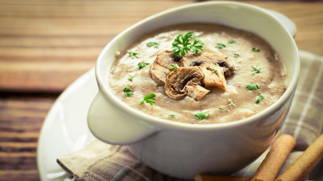 2. Creamy Mushroom Soup