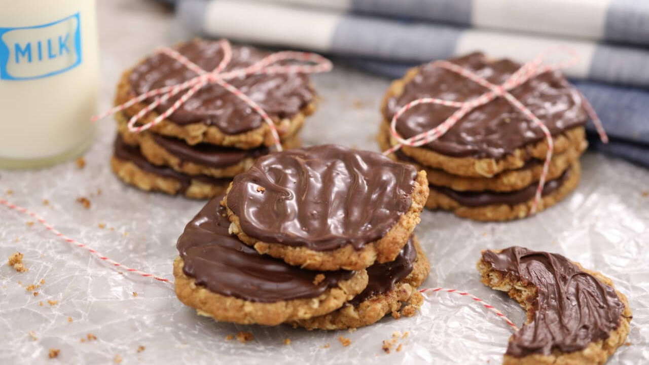 16. Homemade Hobnob Oat Cookies