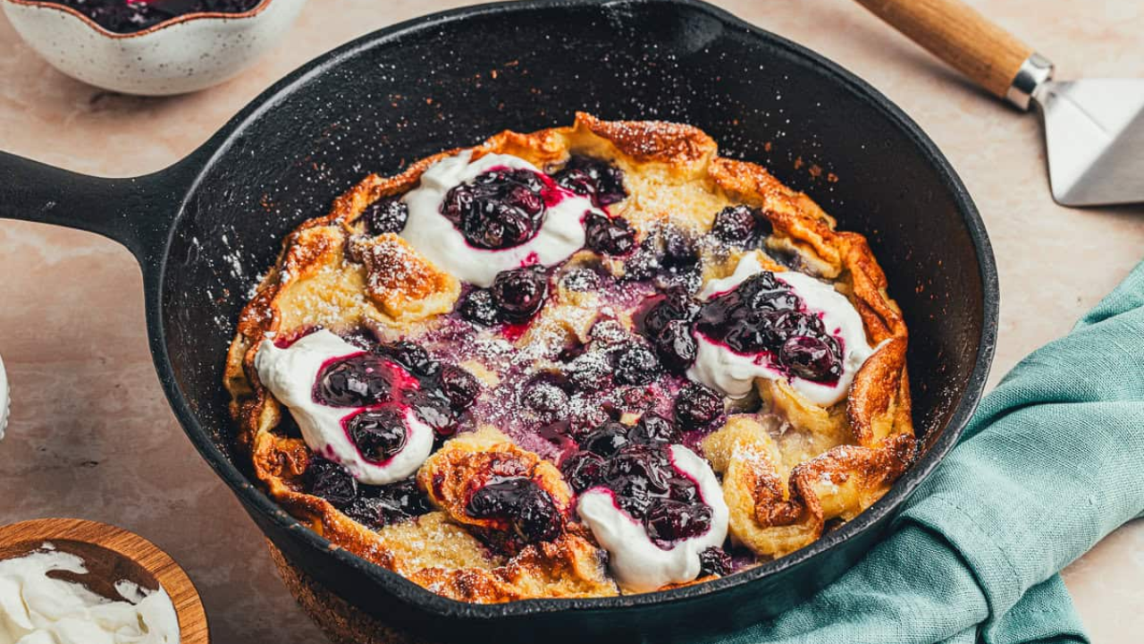 14. Blueberry Lemon Dutch Baby Pancake