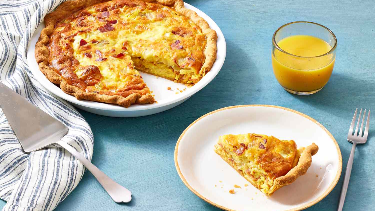 11. Classic Cheese & Onion Brunch Quiche