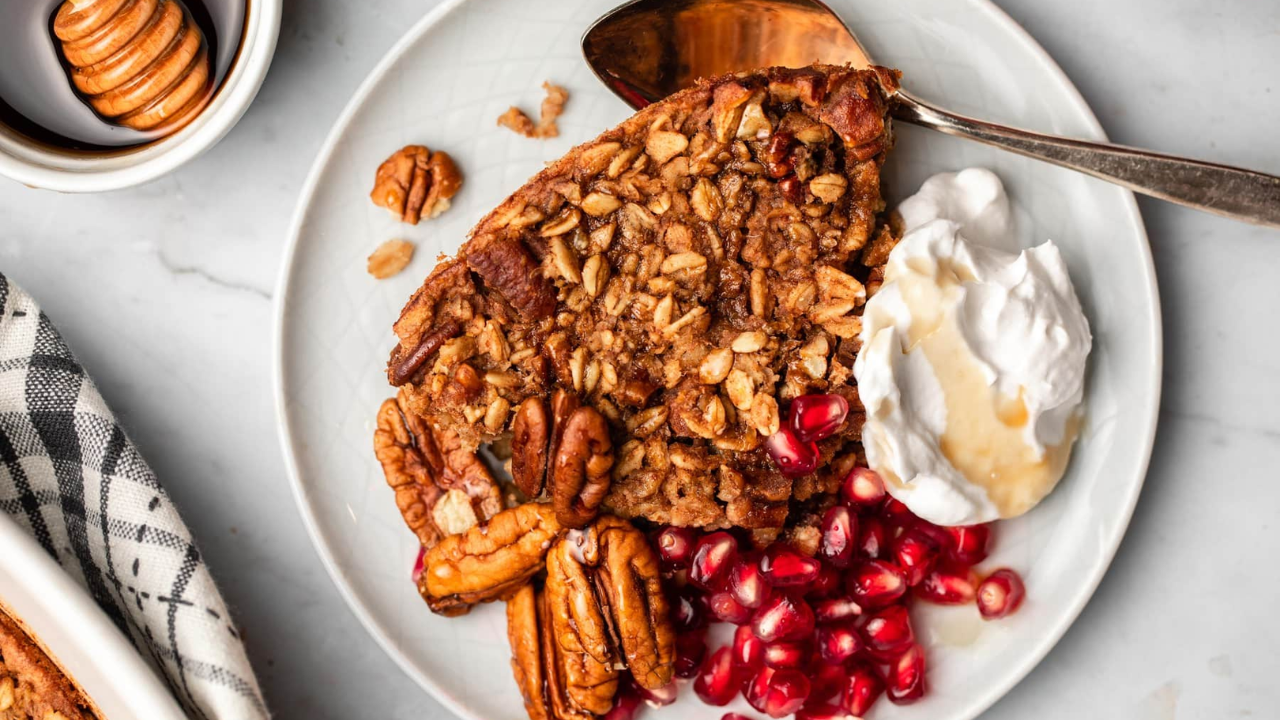 15. Banana Raisin & Pecan Baked Oatmeal