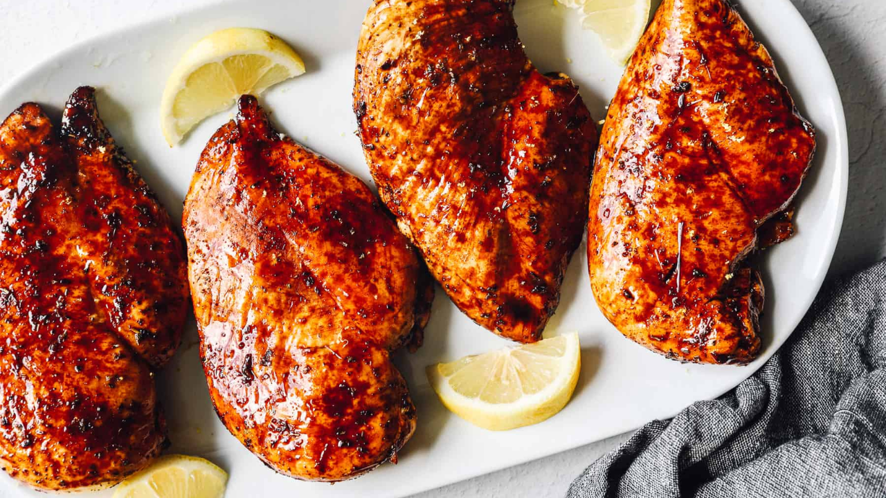 11. Honey-Balsamic Glazed Roast Chicken